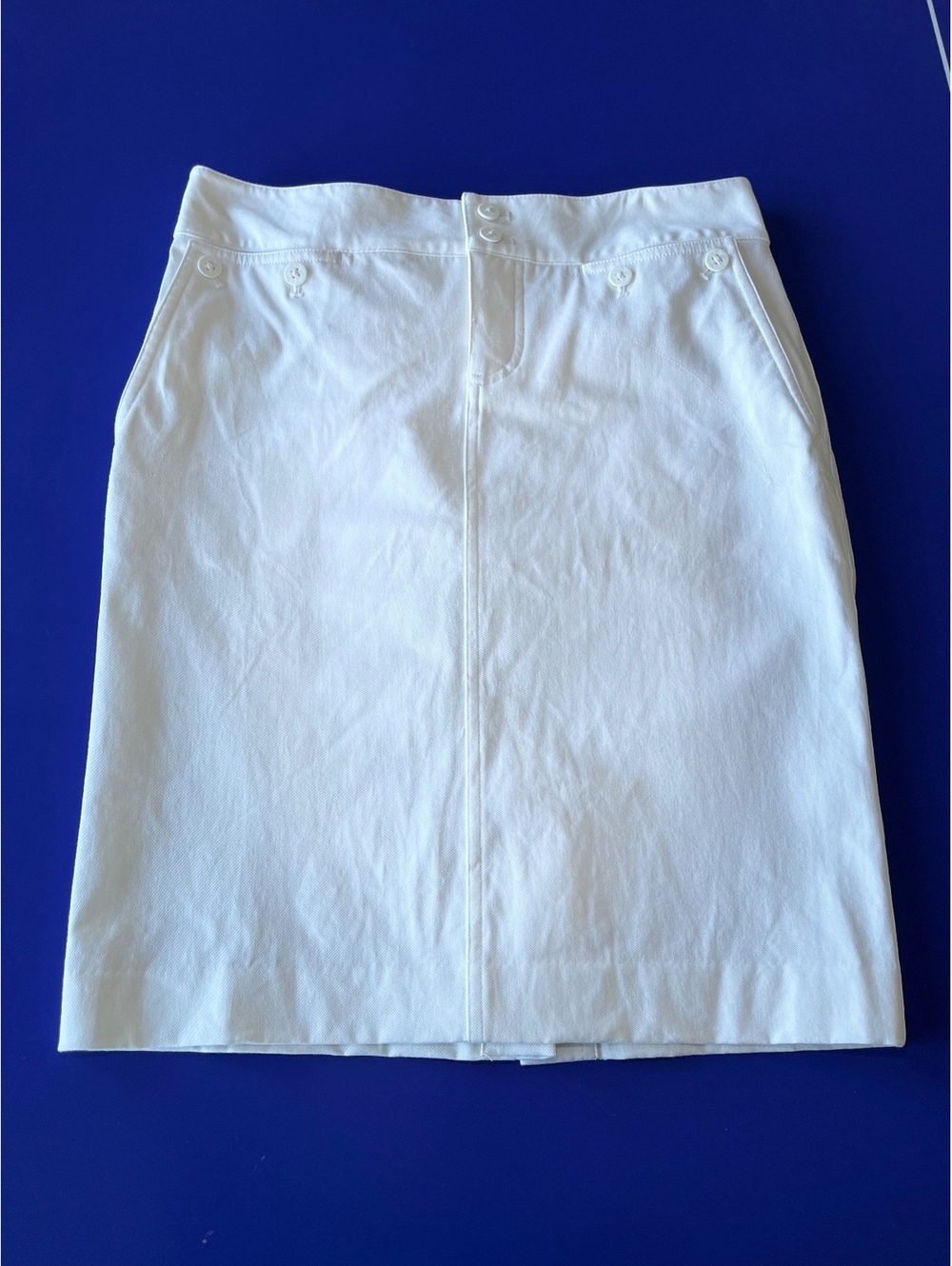 Lauren Ralph Lauren White Petite Skirt Size 4P White Knee Length Classic